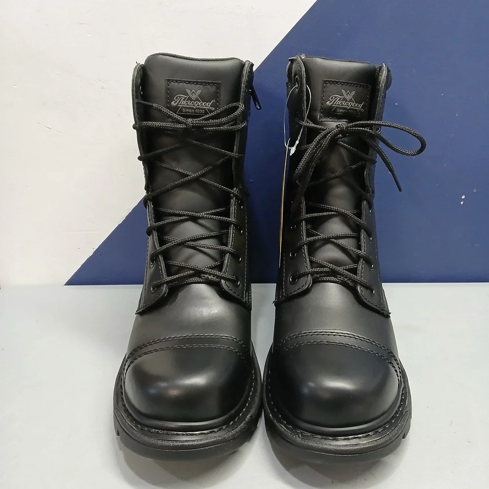 Thorogood Gen-Flex 2 Tactical Jump Combat Boots Mens US 9M Black Leather Lace Up